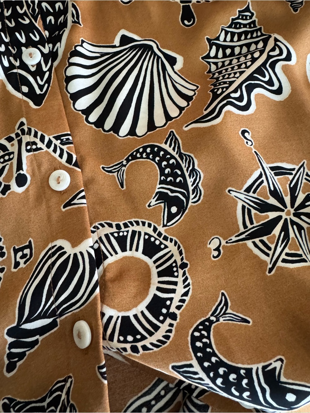 Anthropologie Corey Lynn Calter Long Sleeve Printed Mini Shirt Dress Size Medium - Picture 9 of 12